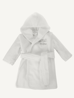 baby bathrobe - white