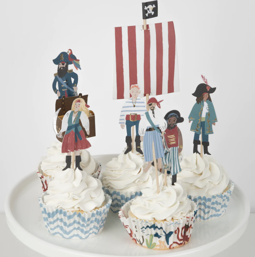 meri meri pirate ship cupcake kit