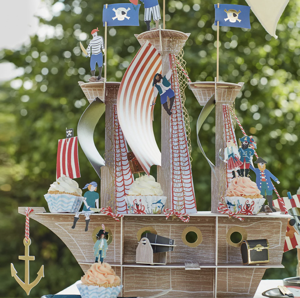 meri meri pirate ship cupcake kit