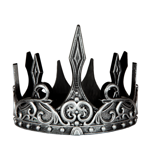 medieval crown - zilver/zwart