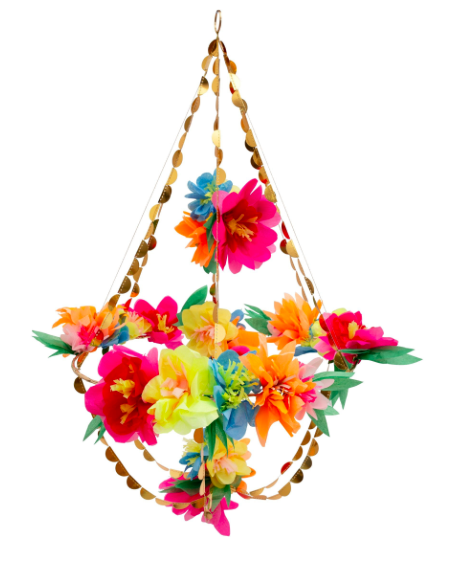 meri meri bright blossom chandelier
