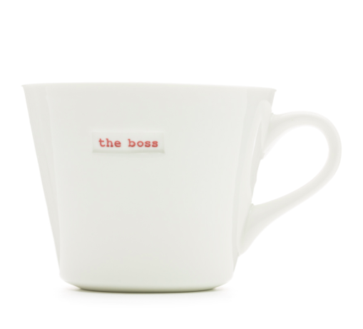 bucket mug the boss