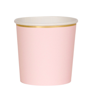 meri meri pale pink tumbler cups