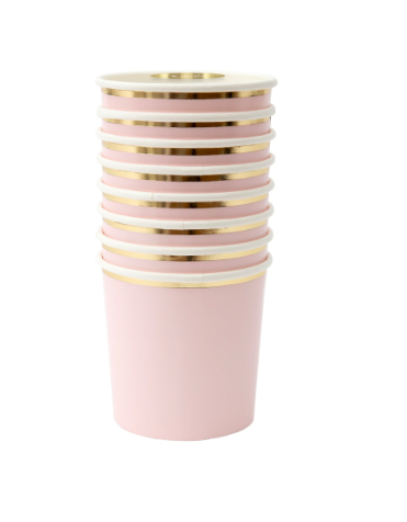 meri meri pale pink tumbler cups