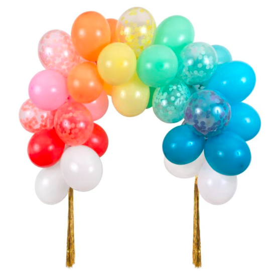 meri meri rainbow balloon arch kit