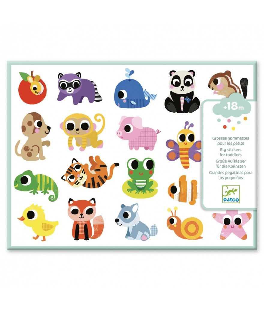 djeco stickers - baby animals