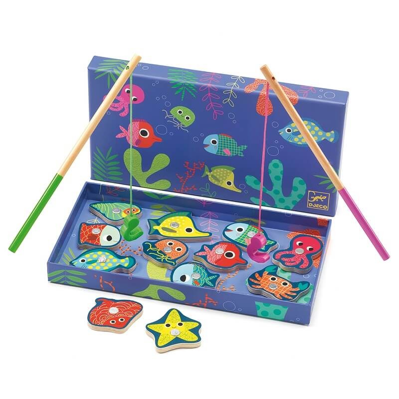 djeco magnetics fishing game - fishing colour
