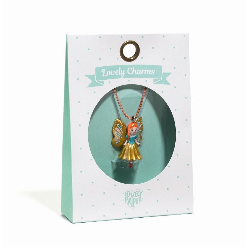 djeco lovely charms ketting - vlinder