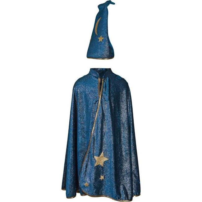 starry night cape with hat (7-8 jr)