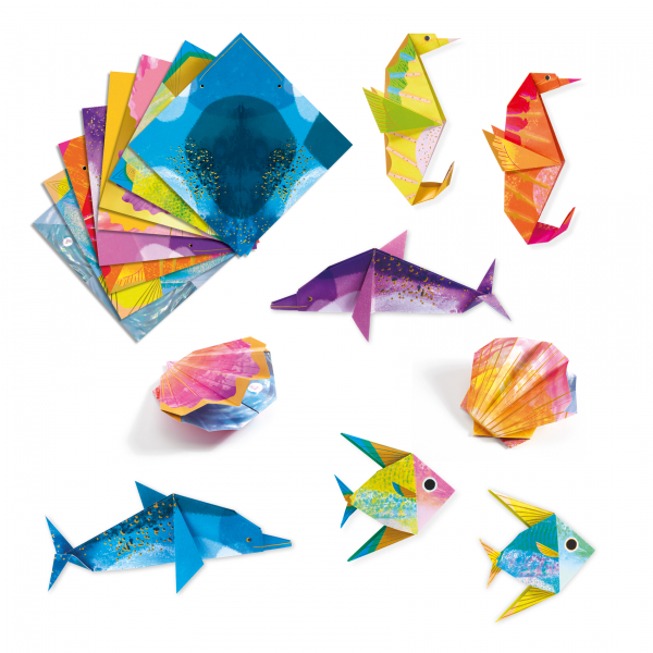 djeco origami - zeedieren