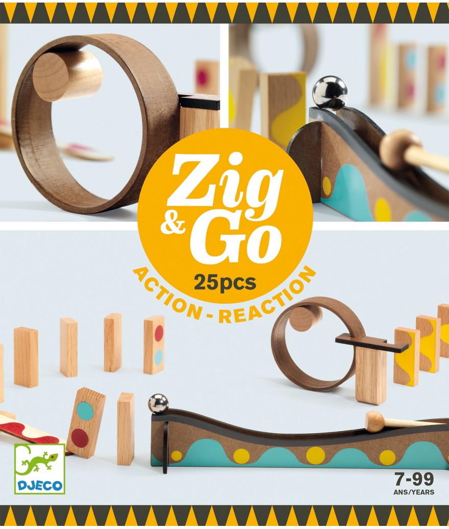 Djeco zig & go action-reaction game - dring