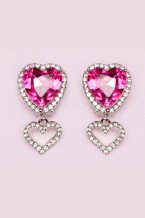 boutique heart jewel clip on earrings | Kinderfeestwinkel | Speelgoedwinkel | Feestwinkel | Kinderwinkel | Amsterdam