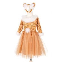 souza thara tijgerjurk & haarband, 3-4 jr / 98-104 cm | Kinderfeestwinkel | Speelgoedwinkel | Feestwinkel | Kinderwinkel | Am