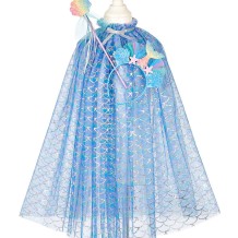 souza marlya mermaid cape, tiara & wand set (5-7 jr) | Kinderfeestwinkel | Speelgoedwinkel | Feestwinkel | Kinderwinkel | Ams