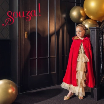 souza princess red riding hood reversible cape, 4-7 jr - 104-122 cm