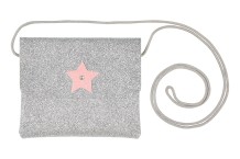 souza tas bapke, roze ster - zilver/glitter | Kinderfeestwinkel | Speelgoedwinkel | Feestwinkel | Kinderwinkel | Amsterdam
