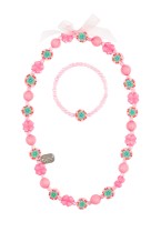 souza ketting & armbandset alise - roze