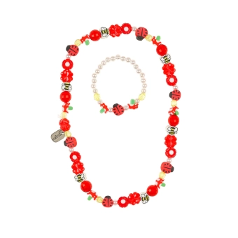 souza ketting & armband set - lieveheersbeestje | Kinderfeestwinkel | Speelgoedwinkel | Feestwinkel | Kinderwinkel | Amsterda