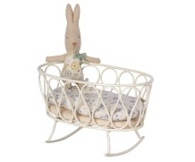 maileg cradle w. sleeping bag, MY - blue