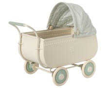 maileg pram, micro - blue