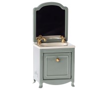 maileg sink dresser with mirror, mouse - dark mint | Kinderfeestwinkel | Speelgoedwinkel | Feestwinkel | Kinderwinkel | Amste