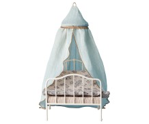 maileg miniature bed canopy - mint