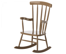 maileg rocking chair, mouse - light brown