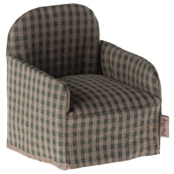 maileg chair, mouse - green checker | Kinderfeestwinkel | Speelgoedwinkel | Feestwinkel | Kinderwinkel | Amsterdam
