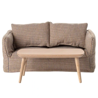 maileg coffee table, mouse - nature