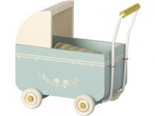 maileg pram, micro - blue