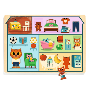 djeco puzzel - house (22 st) | Kinderfeestwinkel | Speelgoedwinkel | Feestwinkel | Kinderwinkel | Amsterdam