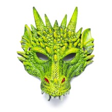 dragon mask - green