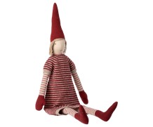 maileg maxi pixy girl with striped dress - red