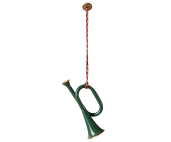 maileg metal ornament, trumpet - dark green | Kinderfeestwinkel | Speelgoedwinkel | Feestwinkel | Kinderwinkel | Amsterdam