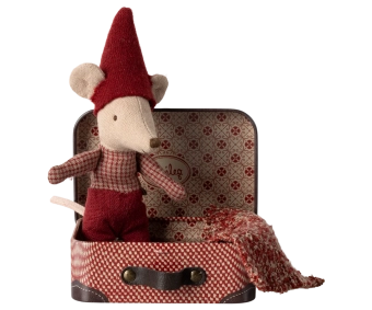 maileg christmas mouse, baby in suitcase | Kinderfeestwinkel | Speelgoedwinkel | Feestwinkel | Kinderwinkel | Amsterdam