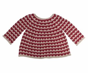 maileg knitted sweater, size 3-4 years - hearts | Kinderfeestwinkel | Speelgoedwinkel | Feestwinkel | Kinderwinkel | Amsterda