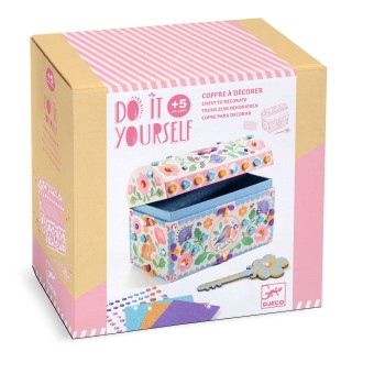 djeco diy set - schatkist roze | Kinderfeestwinkel | Speelgoedwinkel | Feestwinkel | Kinderwinkel | Amsterdam