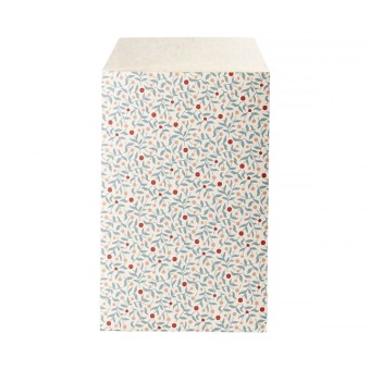 maileg gift bag, berry branches, dusty blue - envelope | Kinderfeestwinkel | Speelgoedwinkel | Feestwinkel | Kinderwinkel | A