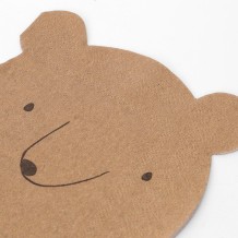 meri meri bear napkins, small (20 st)