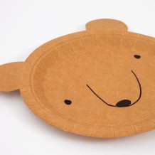 meri meri bear plates, small (12 st)