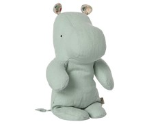 maileg safari friends, small hippo - light mint