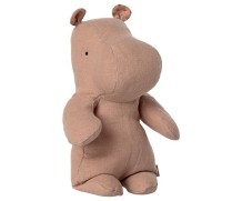 maileg safari friends, small hippo - misty rose
