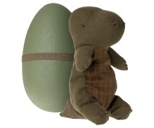 maileg gantosaurus in egg, medium - forrest green