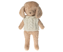 maileg puppy supply, sweater - off white
