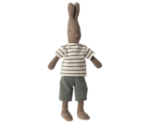 maileg rabbit size 2, brown - striped blouse | Kinderfeestwinkel | Speelgoedwinkel | Feestwinkel | Kinderwinkel | Amsterdam