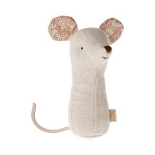 maileg lullaby friends, mouse rattle - nature | Kinderfeestwinkel | Speelgoedwinkel | Feestwinkel | Kinderwinkel | Amsterdam