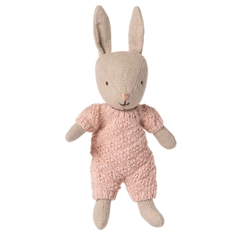maileg rabbit, micro - sand - rose knitted suit | Kinderfeestwinkel | Speelgoedwinkel | Feestwinkel | Kinderwinkel | Amsterda