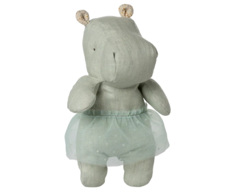 maileg safari friends, hippo with skirt, small - mint | Kinderfeestwinkel | Speelgoedwinkel | Feestwinkel | Kinderwinkel | Am