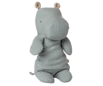 maileg safari friends, hippo, medium - blue grey | Kinderfeestwinkel | Speelgoedwinkel | Feestwinkel | Kinderwinkel | Amsterd