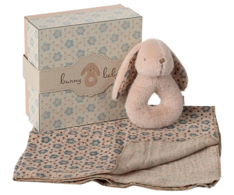 maileg rabbit rattle set - powder | Kinderfeestwinkel | Speelgoedwinkel | Feestwinkel | Kinderwinkel | Amsterdam
